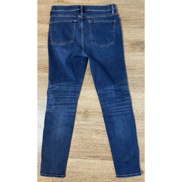 J.CREW  High Rise Jeggings Medium Blue jean Zip Fly Skinny Stretch Knit 31 - Picture 5 of 10